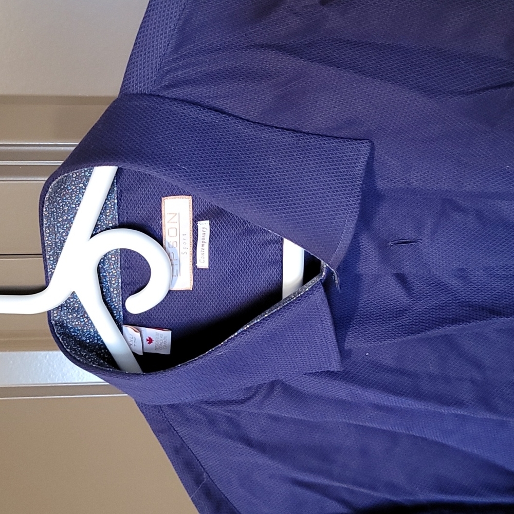 Lipson sport long sleeve blue shirt